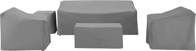 Crosley Furniture Patio Furniture Covers, Waterproof 5-Piece Cover Set - Image 2