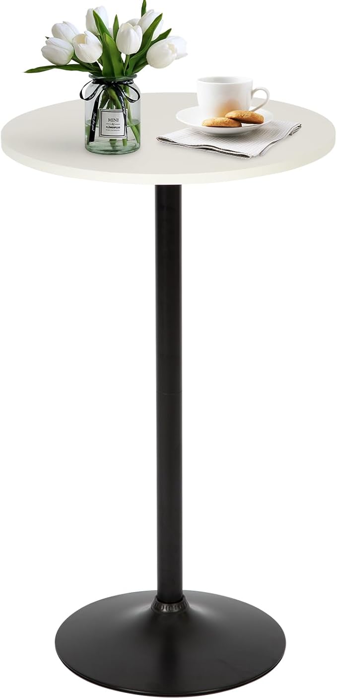 FDW Pub Table 40 Inch Height Cocktail Table Round Bistro Bar Table by FDW