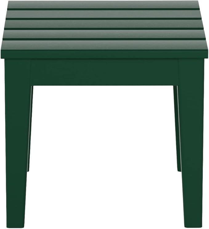 WestinTrends Ashore Outdoor Patio Modern Adirondack Side Table, Dark Green - Image 4
