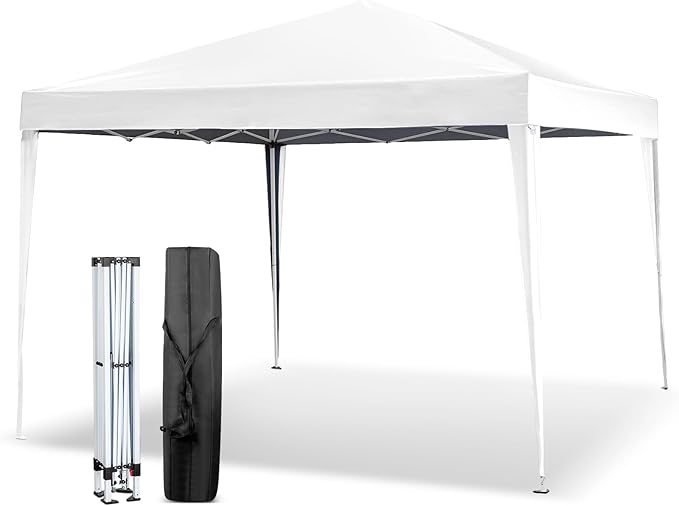 VINGLI 10x10 Pop Up Canopy Tent, Outdoor Tent Canopy Foldable Portable Canopies by VINGLI