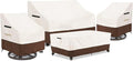 Patio Furniture Covers Set, 4-Piece 600D Heavy Duty Waterproof Outdoor by Aacabo