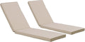 2-Pack Chaise Lounge Chair Cushions, Waterproof/Fade Resistant, Outdoor Indoor by BetterQualityBetterLife