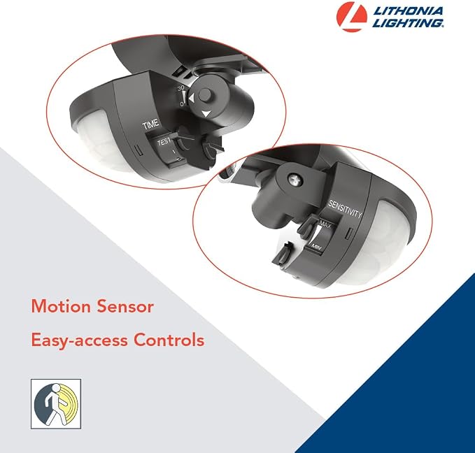 Lithonia Lighting HomeGuard 2-Light LED Outdoor Flood Lights, Motion Sensor - Image 3