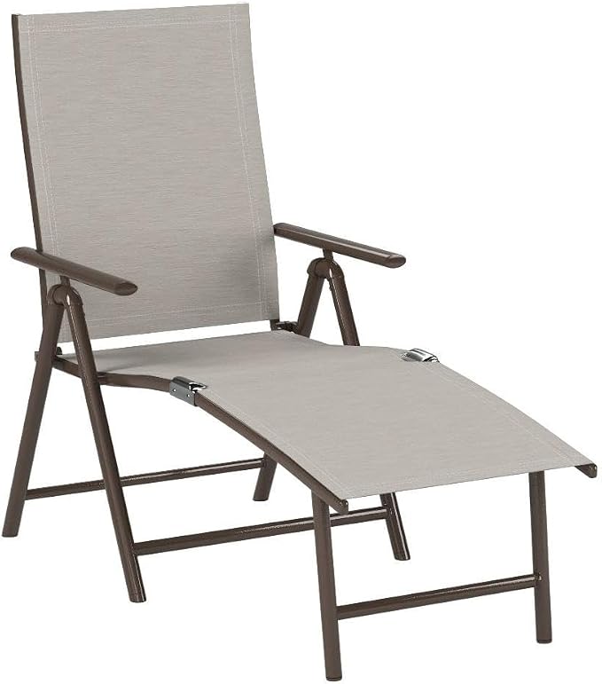 Kozyard Aluminum Outdoor Chaise Lounge Chair, Adjustable Reclining Patio Lounge - Image 5