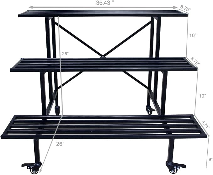 Zhongma 3 Tier Sturdy Metal Plant Stand - Image 4