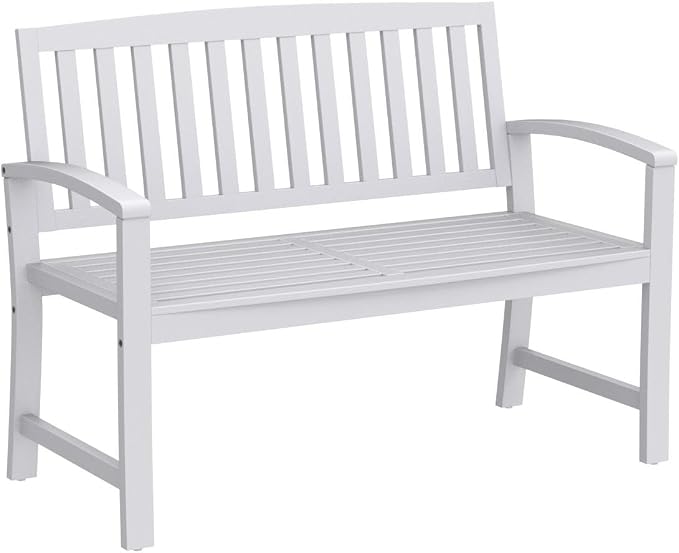 Christopher Knight Home Loja Outdoor Acacia Wood Bench, Pu White - Image 5