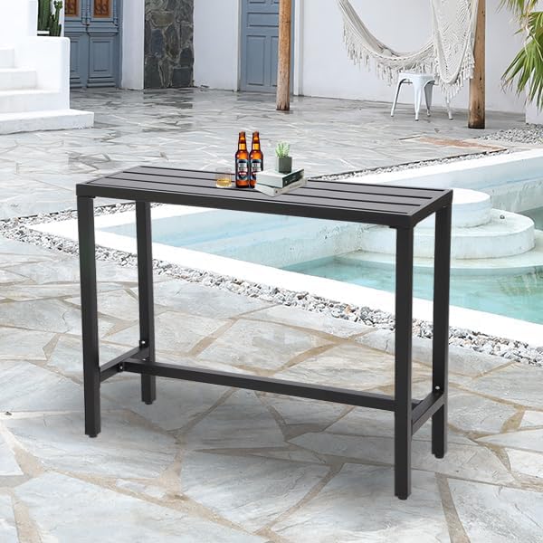 Outdoor Bar Table, Patio Console Pub Height Tables - Image 2