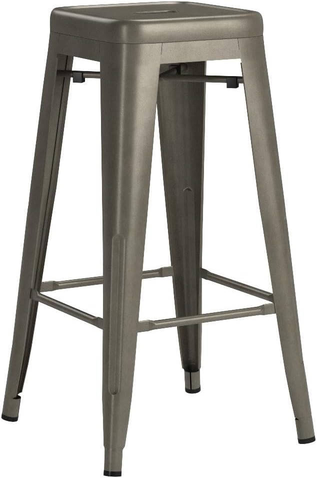 Yaheetech 30 Inch Metal Bar Stools Set of 4, Bar Height Backless Bartools - Image 4