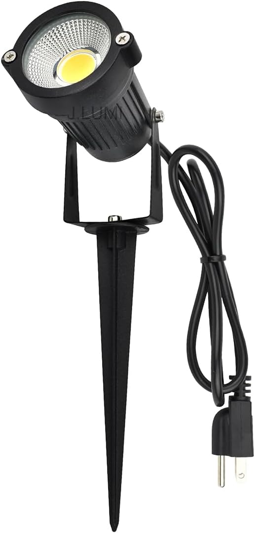 GSS6005 Plug in Spotlight Outdoor, 5W LED Landscape Spotlight 120V, 3000K Warm by JAYLUMI