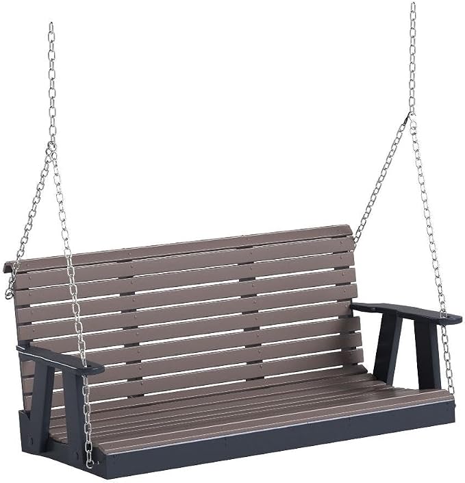 Poly Lumber Wood 5FT Porch Swing Amish Craftsmandship Made in USA HDPE - Image 4