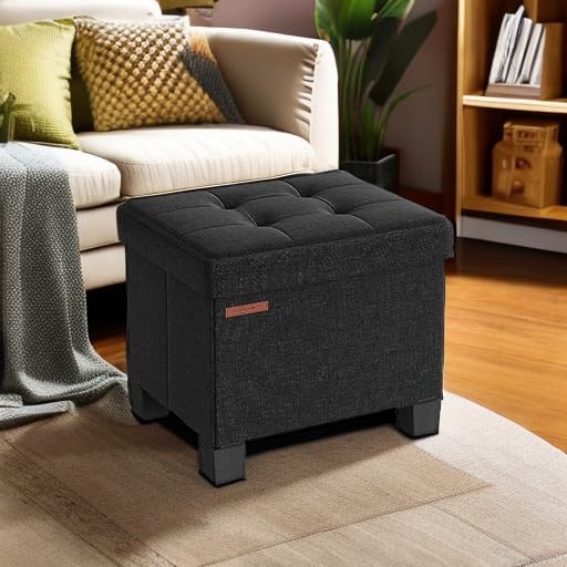 SONGMICS Storage Ottoman, Small Ottoman Foot Rest - Image 6