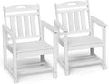 Ciokea HDPE Outdoor Patio Dining Chairs Set of 2, All-Weather Porch Chair by CIOKEA
