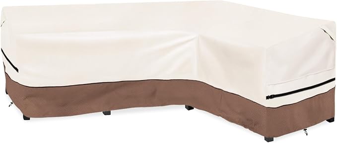 okcool Outdoor Sectional Sofa Cover Waterproof-L-Shaped Patio Furniture Covers by Okcool