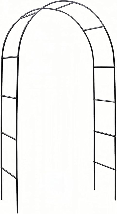 Garden Arch, Outdoor Flower Garden Arch Trellis, Sturdy Steel Arbor by ATRARTTOREAL