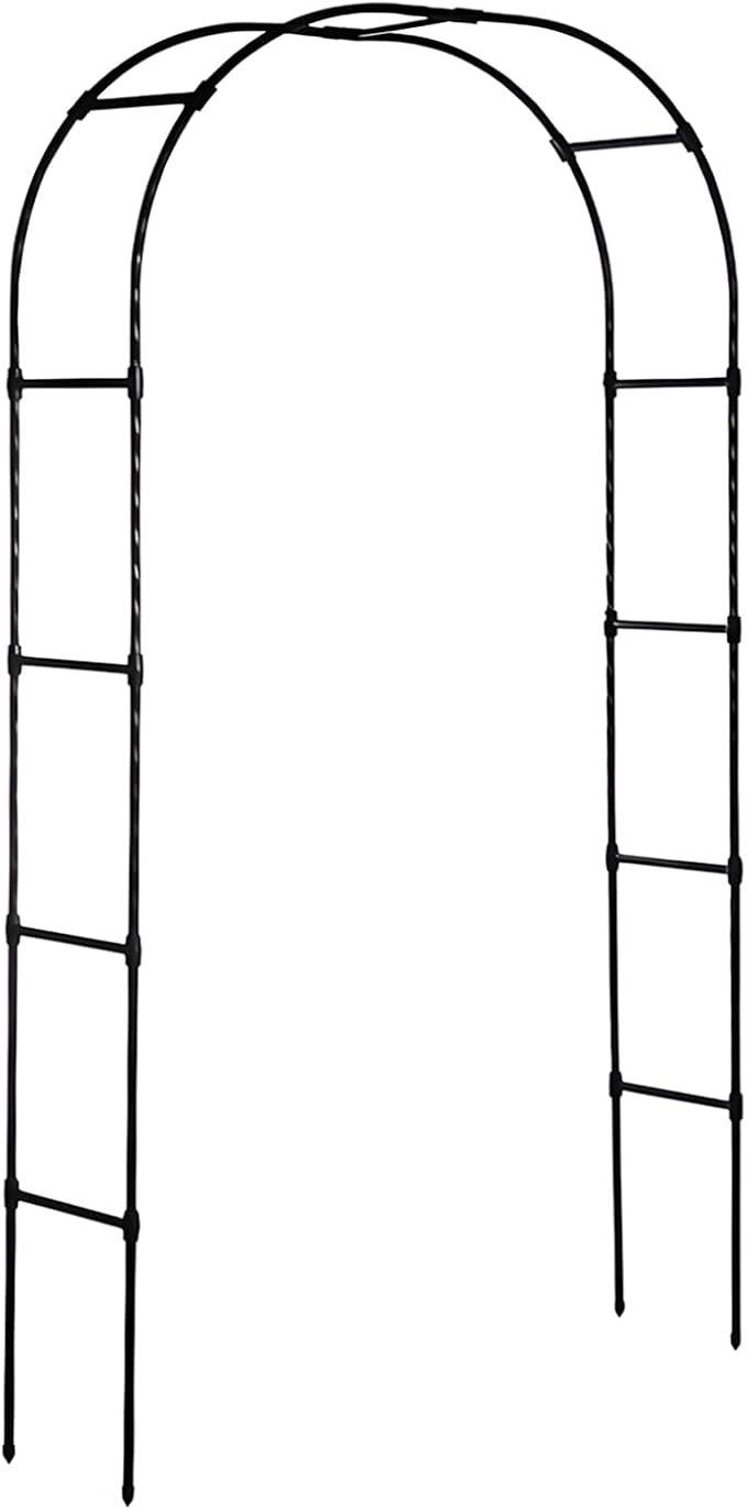 Garden Arbor Arch, Rustproof & Easy Assembly Metal Trellis, 7.9 Feet H x4 Feet W by LeJoy+Garden