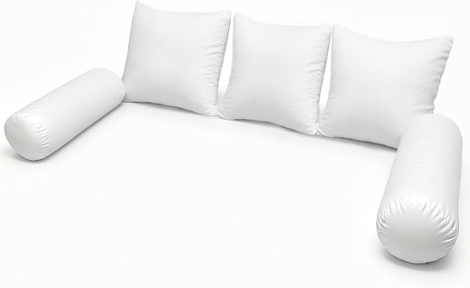Twin Size Bolster & Back Pillow Inserts Replacement Set by Unknown