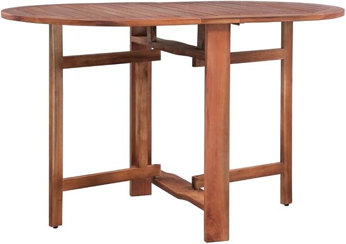 vidaXL Oval Acacia Wood Patio Dining Table - Image 6