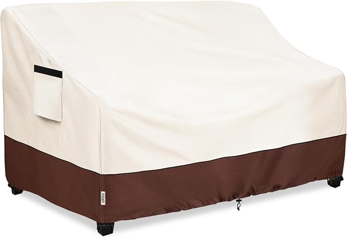 2-Seater Heavy Duty Patio Bench Loveseat Cover, 100% Waterproof Outdoor Sofa by Hadisi
