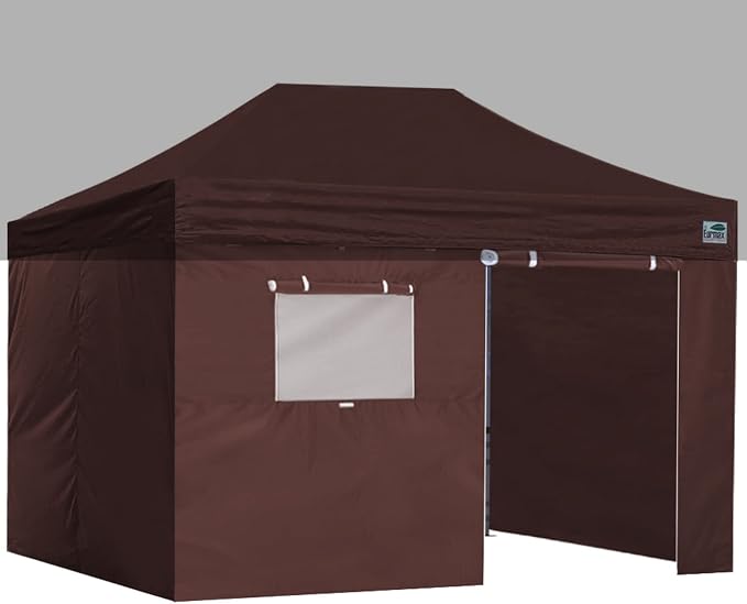 Eurmax USA Full Zippered Walls for 10 x 15 Easy Pop Up Canopy Tent, Enclosure by Eurmax