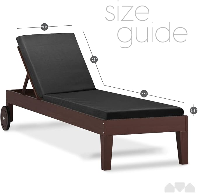 Milliard Memory Foam Outdoor Chaise Lounge Cushion – Lounge Cushion - Image 2