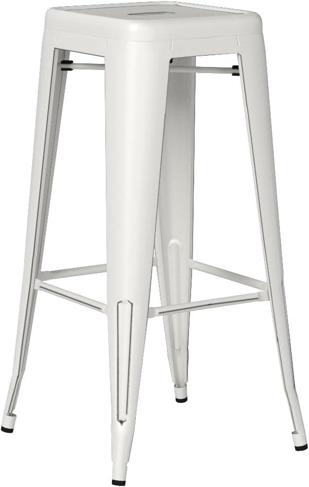Furmax 30 Inch Metal Bar Stools Set of 4, Counter Height Backless Stools - Image 6