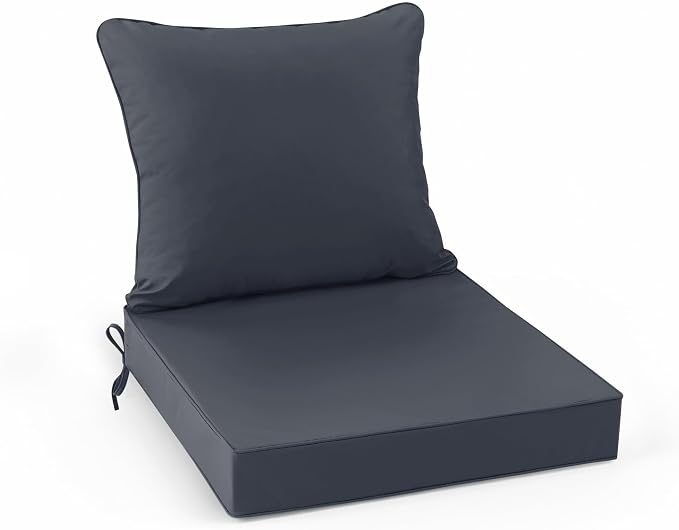 Patio Chair Cushions, Water Resistant Backrest Pillow and Seat Cushion Set by SUMMSUN