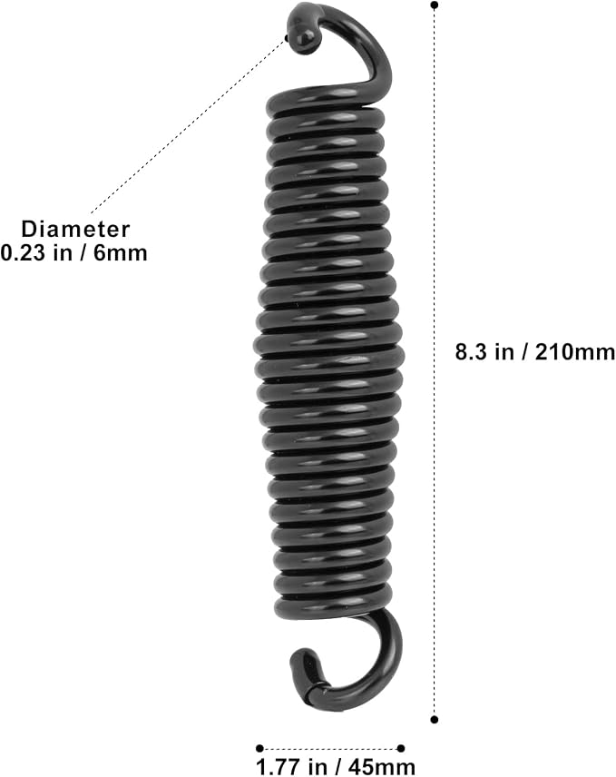 Porch Swing Springs Hammock Chair Spring Hold up to 1600lbs Heavy-Duty Chr-ome - Image 3