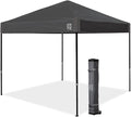 E-Z UP Ambassador Instant Pop Up Canopy Tent, Roller Bag and 4 Piece Spike Set by InternationalE-ZUPInc