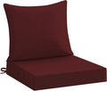 downluxe 22x22 Outdoor Chair Cushions, Waterproof Fade Resistant Patio by Downluxe