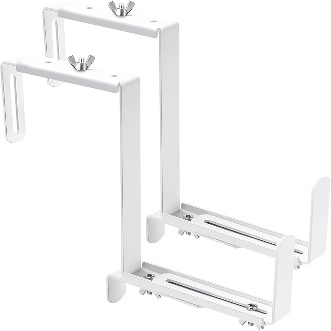 Planter Box Brackets, Adjustable Flower Box Brackets by VIVIKEN