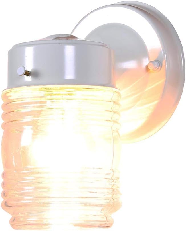 Design House Jelly Jar 1-Light Outdoor Wall Light - Image 4