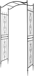 Outvita 7.5Ft Garden Arch Arbor, Steel Frame Stand Trellis, Arbour Archway by Outvita