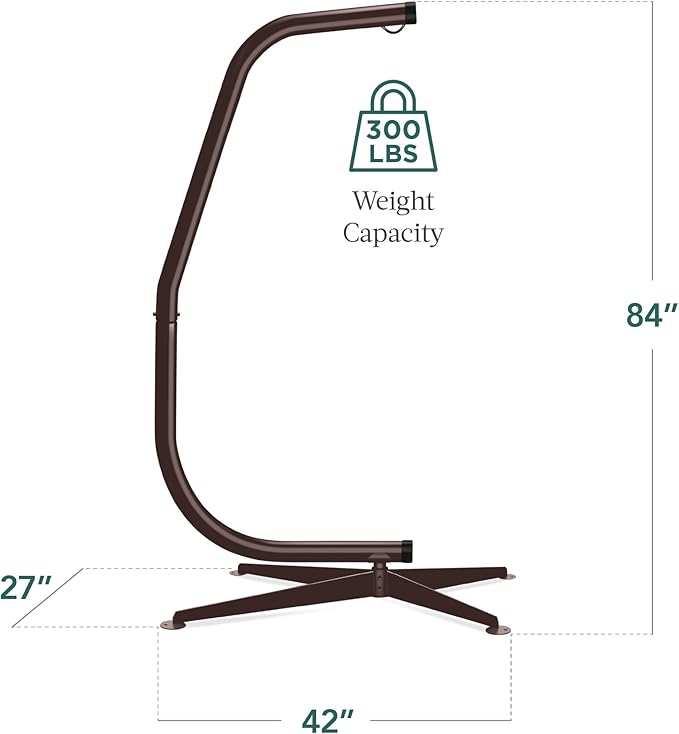 Best Choice Products Metal Hanging Hammock C-Stand - Image 2