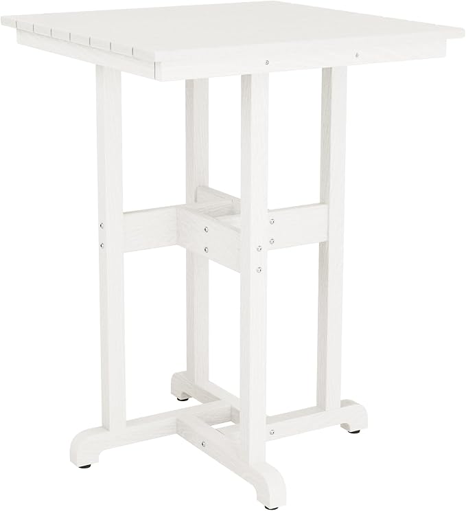 37.5" H Outdoor Bar Table，HDPE Bar Height Table by HOMENJOY