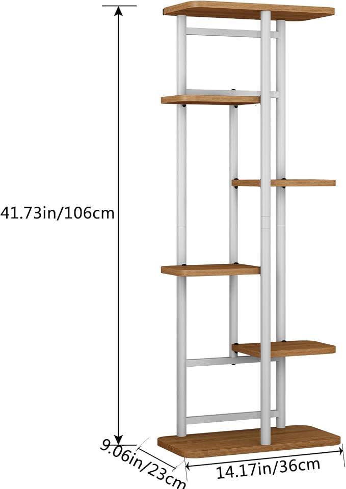 LINZINAR Plant Stand 6 Tier 7 Potted Multiple Flower Pot Holder Shelf Indoor - Image 6