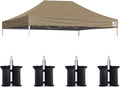 Eurmax USA Pop Up Canopy Top Gazebo Tent Cover Replacement Top Only, Bonus 4PC by Eurmax