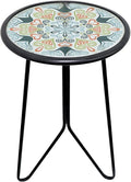 LIFFY Patio Side Table, Indoor Round Accent End Table by LiffyArt