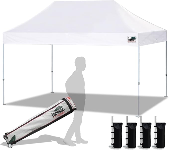 Eurmax USA 10'x15' Pop Up Canopy Tent Commercial Instant Canopies by Eurmax