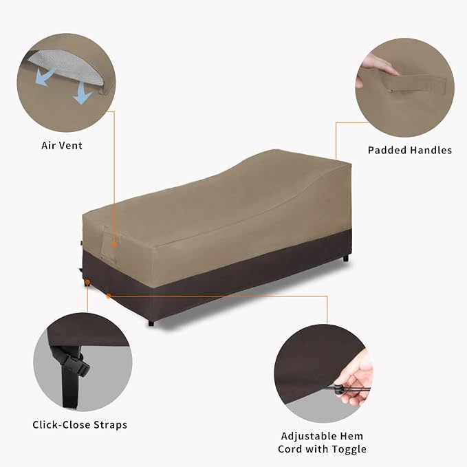 Easy-Going Waterproof Outdoor Chaise Lounge - Image 4