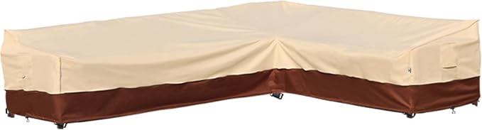 Outdoor Sectional Cover Patio Furniture Covers Waterproof Rip-Stop Anti-UV 600D by Westblue