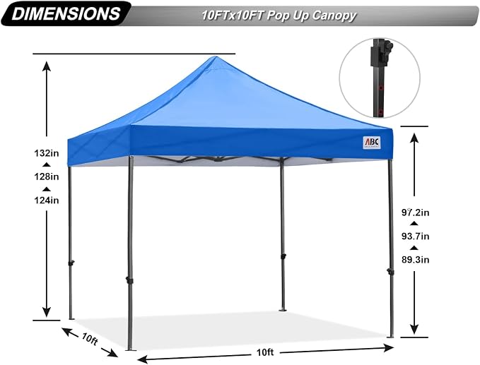 ABCCANOPY Patio Pop Up Canopy Tent 10x10 Commercial-Series - Image 4