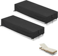 Chaise Lounge Covers, 2 Pack Waterproof Outdoor Lounge Chair Covers by Hiticover
