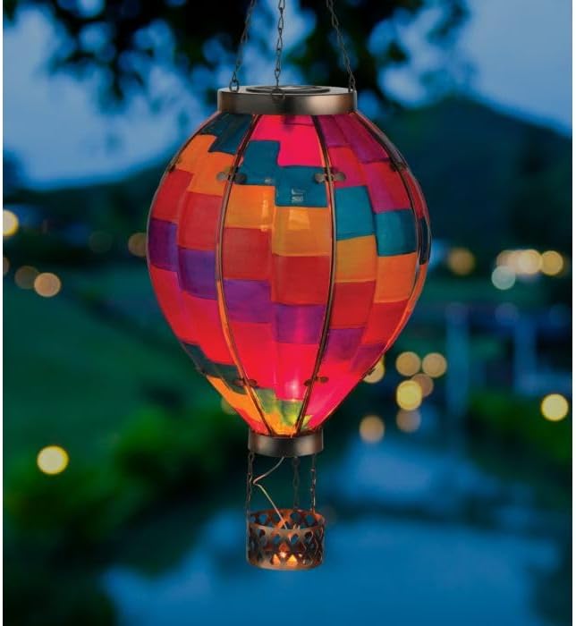 Regal Art & Gift Hot Air Balloon Solar Lantern – Hanging Solar-Powered LED - Image 6