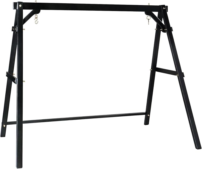 VINGLI Heavy Duty 660 LBS Wooden Swing Frame by VINGLI