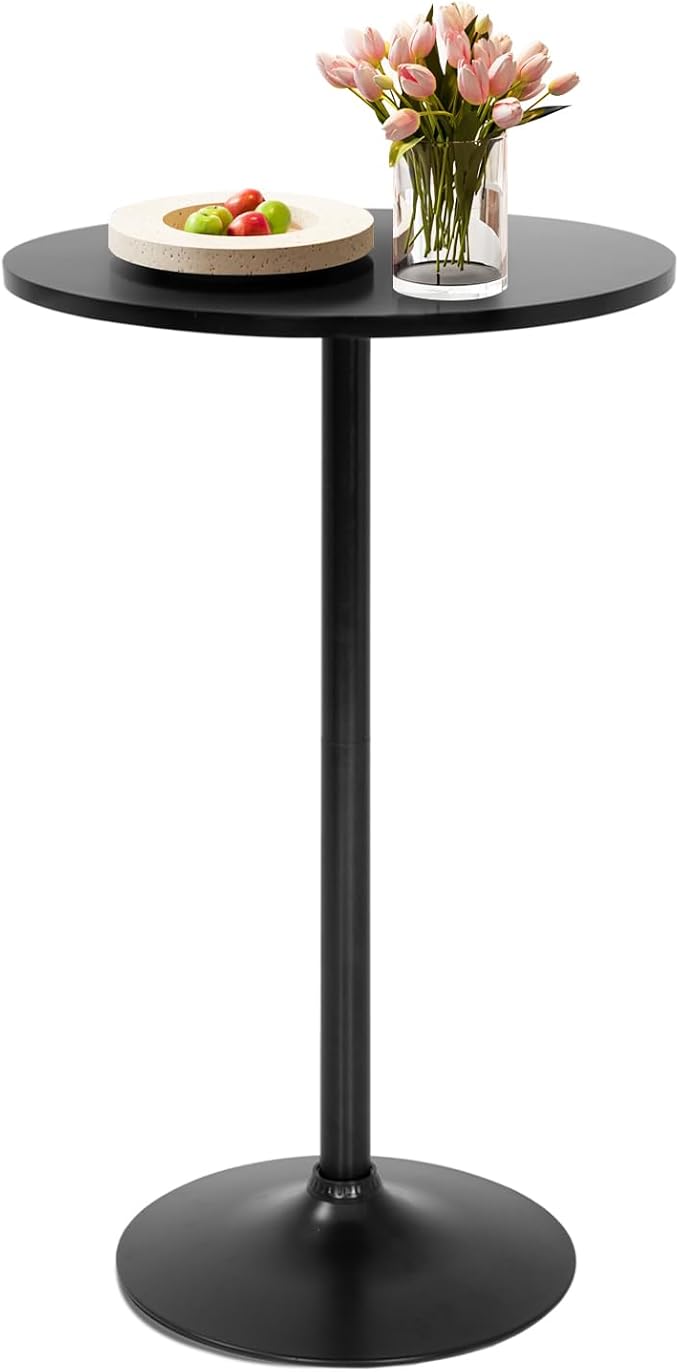 FDW Pub Table 40 Inch Height Cocktail Table Round Bistro Bar Table by FDW