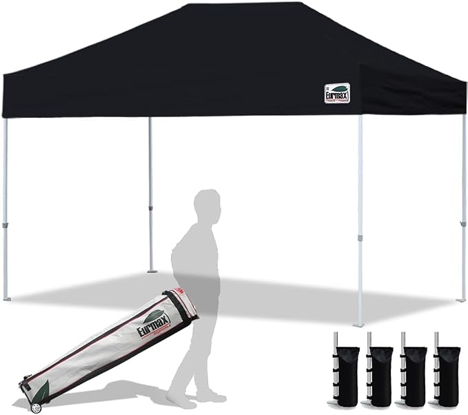 Eurmax USA 8'x12' Pop Up Canopy Tent Commercial Instant Canopies by Eurmax