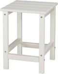 Beach Outdoor Side Table with 2 Layer Storage, Plastic Waterproof and UV by Volowoo