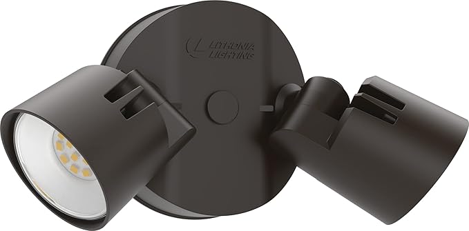 Lithonia Lighting HomeGuard 2-Light LED Outdoor Flood Lights, Wall or Ceiling by AcuityBrands