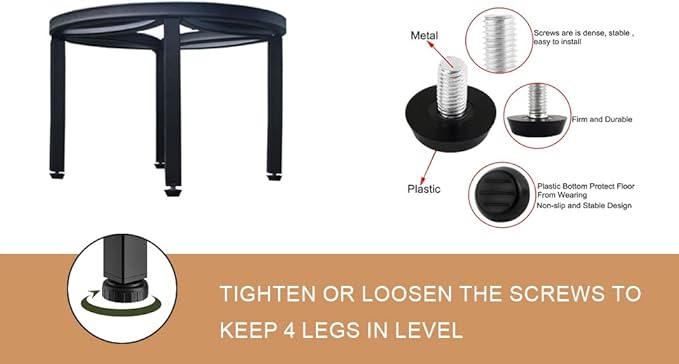 Zhongma Set of 3 Fully Assembled Metal Plant Stand - Image 5
