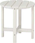 Beach Outdoor Side Table with 2 Layer Storage, Plastic Waterproof and UV by Volowoo